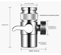 Adattatore sdoppiatore rubinetto acqua doppia uscita adatto a rubinetti standard
