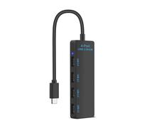 Adattatore sdoppiatore USB di tipo C si espande a 4 porte USB 2.0 adattatore per desktop laptop smartphone tablet con LED Iight