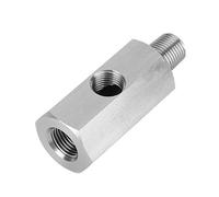 Adattatore sensore pressione olio M10, adattatore manometro olio in acciaio inox Tee to NPT Adattatore Turbo