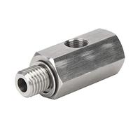 Adattatore sensore pressione olio, M12x1,5 1/8 NPT Alimentazione turbo Manometro linea di alimentazione Sensore pressione olio Connettore a T Accessori auto in acciaio inossidabile