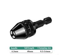 Adattatore senza chiave elegante costruito con un rapporto prestazioni affidabile a una dimensione standard di 6 35 mm (0,3-3,6 mmB)