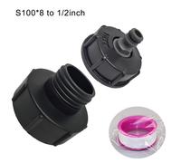 Adattatore serbatoio IBC in ottone con asta lunga in acciaio per una facile chiu