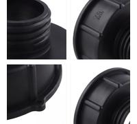 Adattatore serbatoio IBC, riduttore S100 x S60, da 100 mm a 60 mm, per valvola contenitore tonnellata, connettore in plastica standard UK (da 75 mm a 5,1 cm)