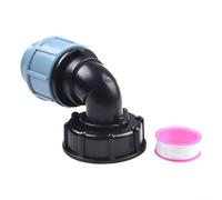 Adattatore Serbatoio per ibc 20mm Uscita Gomito Valvola Adattatore(Elbow outlet 32mm)