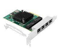 Adattatore server Ethernet Gigabit Quad Port NetXtreme BCM5719 Chipset PCI Express 10/100/1000Mbps Scheda LAN di rete per Windows Server/Linux/Ubuntu, compatibile con BCM5719-4P.