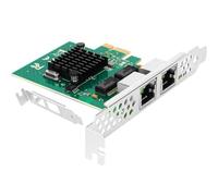 Adattatore server Gigabit Ethernet 1000M con chipset NetXtreme BCM5720-2P, doppia porta PCI Express Network LAN Card con staffa a basso profilo per Windows Sever Linux Ubuntu VMware.