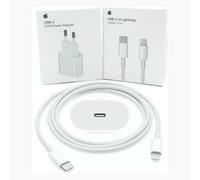 Adattatore settore Apple USB-C 20 W + cavo USB-C versione Lightning da 1 m - Confezione d'origine