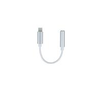 ADATTATORE SETTY audio 3, da Lightning a jack da 3,5 mm, 12 cm, Argento/Biancocolo