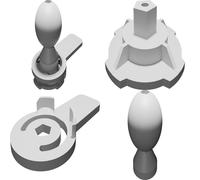 Adattatore Sfera per Quad Lock Braccio RAM Mount M3 Supporto Compatibile
