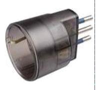 Adattatore Shucko 10/16A 2P+T colore Nero PolyPool 433.5X