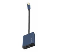 Adattatore SilverHT Logan da USB-C a HDMI 4K blu