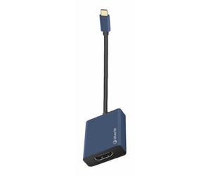 Adattatore SilverHT Logan da USB-C a HDMI 4K blu