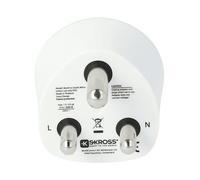 ADATTATORE SKROSS 1.500224-E, 100-250 Volt, Adatto per dispositivi con messa a terra e senza