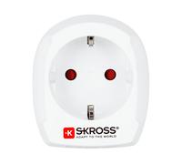 ADATTATORE SKROSS 1.500230-E - da viaggio Europa-Regno Unito, Tipo D a Tipo C, 100-250V, 10A