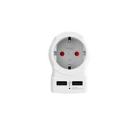 Adattatore - Skross - EUROPA A REGNO UNITO - 2 USB - Bianco - Interno