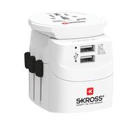 ADATTATORE SKROSS PRO Light USB, 100-250 V, Porte USB 2, Dispositivi elettrici europei a 2 e 3