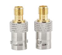 Adattatore Sma a Bnc, 2 Pezzi Bnc Femmina a Sma Femmina Tipo Connettore RF Adattatore Bnc Adattatore Sma Adattatore Coassiale Convertitore di Test