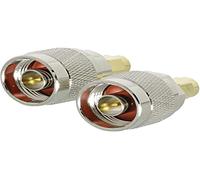 Adattatore SMA maschio - N maschio placcato oro/argento, 2 pezzi