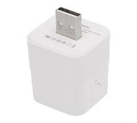 Adattatore Smart 2 in 1 di tipo C e USB, interruttore con timer e controllo vocale per Tuya per app Smart Life, compatto, 5,2 x 3,8 x 3,6 cm, bianco (USB)