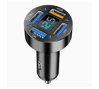 Adattatore - Smart 66W - 4 porte USB C PD Quick Charge Adapter, di monitoraggio digitale della tensione | Porte di ricarica rapida con monitoraggio dello stato della batteria per veicoli