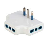 Adattatore Spaziozero con spina 16A 2P+T - 3 prese 10/16A 2P+T - Bianco
