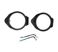 Adattatore Speaker 6,5in / 16,5cm, Anello Distanziale Nero con Cablaggio - Installazione Facile, Materiale ABS Resistente, Upgrade Audio Auto