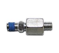 Adattatore specchio HIGHSIDER da M8 a M8, cromato, argento