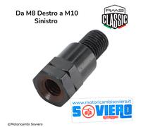 Adattatore Specchietto M8 Destro a M10 Sinistro