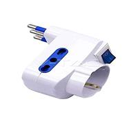 ADATTATORE MULTIPLO BIPASSO 16A 3 PRESE BIANCO -LED8716 V-TAC