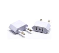 Adattatore spina europea, adattatore spina USA-Europa, adattatore viaggio Europa, adattatori elettrici, spina convertitore, adattatore presa europea, adattatore spina viaggio (bianco)