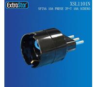 ADATTATORE SPINA PRESA ELETTRICA 10A 1 PRESA 2P + T/SCHUKO 10A BIANCO RIDUTTORE