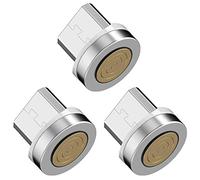 Adattatore/spina/testa/spina con punta magnetica micro USB da 3 pezzi, compatibile per Samsung Galaxy Note S7 S6, Kindle e altri dispositivi USB C, SENZA cavo