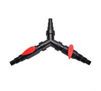 Adattatore splitter a tre vie per pompa dell'acqua 02 02F per acquari per collegare diversi tubi dell'acqua e gestire la direzione del flusso (02F)