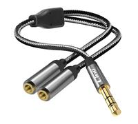 Adattatore splitter audio da jack 3,5 mm maschio a 2x 3,5 mm femmina LinQ