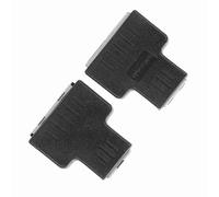 Adattatore Splitter di Estensione del Cavo 2pcs RJ45 per Filo Internet, Connettore LAN Segnale Stabile per Interruttori, Apparecchiature Wireless Black ABS (BLACK)