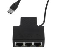 Adattatore splitter di rete RJ45: hub Ethernet da 1 a 3 Gigabit con cavo di