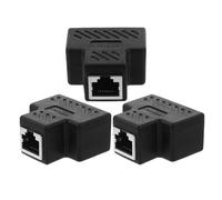 Adattatore splitter Ethernet RJ45 da 3 pezzi, accoppiatore RJ45 femmina da 1 a