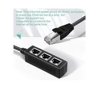 Adattatore Splitter Ethernet RJ45, Splitter Ethernet da 1 A 3, per L'Espansione Della Rete Domestica, Aziendale e Scolastica