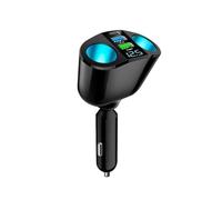 Adattatore splitter per accendisigari da auto, ricarica rapida 66 W, porte USB PD tipo C 3.0, display LED della tensione, caricabatterie per veicoli 12 V e 24(66W 3.1A)