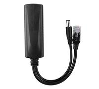Adattatore splitter POE attivo da 48 V - 12 V, connettore adattatore cavo splitter iniettore AP alimentazione tipo isolato con uscita DC 12 V PoE splitter per telecamera IP CCTV