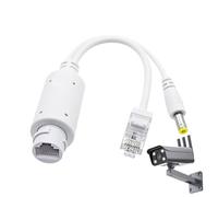 Adattatore splitter POE, splitter POE impermeabile | Adattatore POE impermeabile da 48 V a 12 V - Esegui la telecamera su Un di controllo accessi via cavo di rete Unico, splitter POE