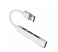 Adattatore splitter porta accessori per computer notebook desktop telefono cellulare (colore: bianco taglia: taglia unica) (bianco taglia unica)