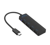 Adattatore splitter USB di tipo C si espande a 4 porte USB 2.0 adattatore per desktop laptop smartphone tablet con LED Iight