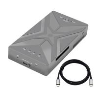 Adattatore SSD CY M.2, Chiave NGFF B+M Chiave M.2 SSD a HDD da 2.5 pollici SATA e Micro USB 3.0 Combo con Adattatore di Custodia Disco (Dual NVME a USB C Raid)