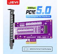 Adattatore SSD JEYI PCIe 5.0 per MacBook Air/Pro 2013-2017 - Supporto NVMe/AHCI, velocità 128 Gbps, compatibile con PCIe x4/x8/x16