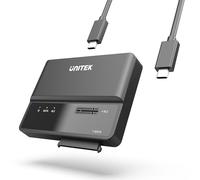 Adattatore SSD M.2 e SATA, 2 e 1 Portatile PCIE NVME M.2 e SATA a USB C Case SSD 10Gbps Hard Disk Esterno Supporto 2230/2240/2260/2280 M.2 SSD(M Key/B+M Key) 2,5"/3,5" SATA HDD
