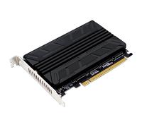 Adattatore SSD M2 a PCIE NVME M2 M-KEY PCIEX16 4 RAID PCI-E Supporto scheda split 4NVME SSD 2230/42/60/80 Dissipatore di calore in alluminio M2 a PCIe Adattatore NVME M2 M-KEY SSD RAID PCIE X16