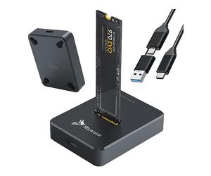 Adattatore SSD REAGLE M.2 NVMe SATA alloggiamento unità USB-C 3.2