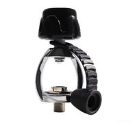 Adattatore subacqueo da G5/8 a 1/4 BSPP finitura nera per applicazioni di rilevamento perdite e valutazione della pressione del serbatoio ARA (G58-1/4BSPP)