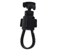 Adattatore Supporto Ciclocomputer in Gomma per Garmin | Design regolabile, cinghia 122mm, adatto a per vari per tubi, montaggio per sicuro, nero opaco professionale